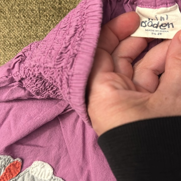 Mini Boden purple skirt with 🐇 bunnies 🐰 size 1 1/2-2 years - Picture 7 of 7